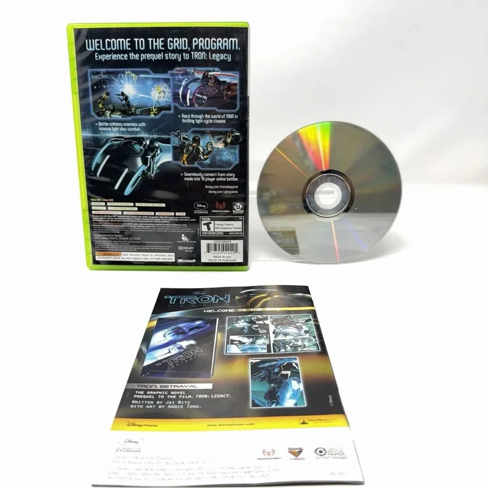 Tron Evolution Microsoft Xbox 360 2010 Complete CIB Refurbished Tested